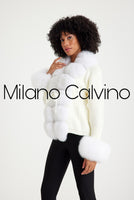 Knitwear w/ Finnish Fur (White)