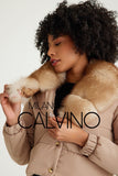 Collarlı Şişme Jacket - Cream - Milano Calvino image 2