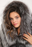 Fur Shawl & Scarf (silver) - Milano Calvino