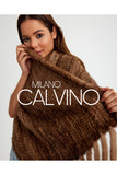 Mink Knitted Fur Shawl - Beige - Milano Calvino image 7