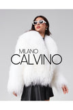 Gerçek Tibet Furü Women’s Jacket - White - Milano Calvino image 7