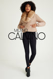 Collarlı Şişme Jacket - Cream - Milano Calvino image 6