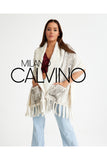 Mink Knitted Fur Shawl - White - Milano Calvino image 5