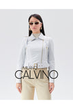Genuine Leather White Leather Jacket - Milano Calvino image 2