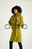 Cashmere Coat - Pistachio Green - Milano Calvino image 6