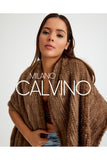 Mink Knitted Fur Shawl - Beige - Milano Calvino image 2