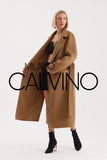 İtalyan Dokuma Alpaca Wool Coat - Beige - Milano Calvino image 3