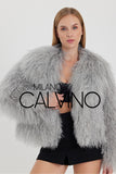 Gerçek Tibet Furü Women’s Jacket - Grey - Milano Calvino image 6