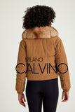 Collarlı Şişme Jacket - Mustard - Milano Calvino image 5