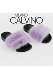 Slipper Mink - Purple - Milano Calvino