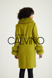 Cashmere Coat - Pistachio Green - Milano Calvino image 4