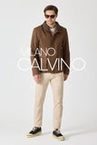 Erkek Klasik Jacket — Curly Post Collarlı, Çıkarılabilir - Hazel Brown - Milano Calvino image 7