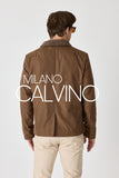 Erkek Klasik Jacket — Curly Post Collarlı, Çıkarılabilir - Hazel Brown - Milano Calvino image 3