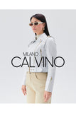 Genuine Leather White Leather Jacket - Milano Calvino image 3