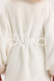 Ecru Alcantara ve Fross Fur Detaylı Poncho - Ekru - Milano Calvino image 6
