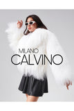 Gerçek Tibet Furü Women’s Jacket - White - Milano Calvino image 8