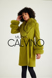 Cashmere Coat - Pistachio Green - Milano Calvino image 2