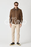 Erkek Bomber Jacket — Curly Post Collarlı, Çıkarılabilir - Hazel Brown - Milano Calvino image 2