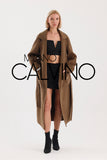 İtalyan Dokuma Alpaca Wool Coat - Camel - Milano Calvino image 7
