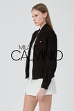 Genuine Suede Varsity Jacket – Bitter Brown - Dark Brown - Milano Calvino image 7