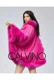 Fur Trimmed Cashmere Poncho - Fujya - Milano Calvino image 7