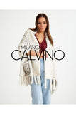 Mink Knitted Fur Shawl - White - Milano Calvino image 7