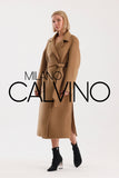 İtalyan Dokuma Alpaca Wool Coat - Beige - Milano Calvino image 8