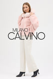 Fur Hooded Jacket Blushy Pink - Blush Pink - Milano Calvino image 4