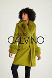 Cashmere Coat - Pistachio Green - Milano Calvino