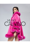 Fur Trimmed Cashmere Poncho - Fujya - Milano Calvino image 8