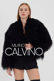 Gerçek Tibet Furü Women’s Jacket - Black - Milano Calvino