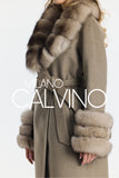 Fur Trimmed Fransız Cashmerei Coat - Stone Grey - Milano Calvino image 4