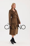 İtalyan Dokuma Alpaca Wool Coat - Camel - Milano Calvino image 6