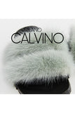 Twin Fur Slipper Mink - Aqua Green - Milano Calvino image 4