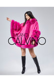 Fur Trimmed Cashmere Poncho - Fujya - Milano Calvino image 4