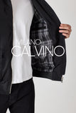 Erkek Bomber Jacket — Curly Post Collarlı, Çıkarılabilir - Black - Milano Calvino image 5