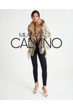 Fur Trimmed Yün Kumaş Short Coat - Light Beige - Milano Calvino image 7