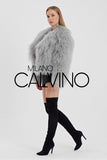 Gerçek Tibet Furü Women’s Jacket - Grey - Milano Calvino image 5