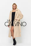İtalyan Dokuma Alpaca Wool Coat - Light Beige - Milano Calvino image 6