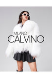 Gerçek Tibet Furü Women’s Jacket - White - Milano Calvino image 5