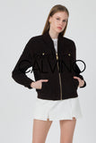 Genuine Suede Varsity Jacket – Bitter Brown - Dark Brown - Milano Calvino