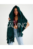 Mink Knitted Fur Shawl - Green - Milano Calvino image 2