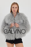 Gerçek Tibet Furü Women’s Jacket - Grey - Milano Calvino image 2