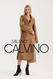 İtalyan Dokuma Alpaca Wool Coat - Beige - Milano Calvino image 5