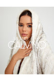 Mink Knitted Fur Shawl - White - Milano Calvino image 4