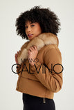 Collarlı Şişme Jacket - Mustard - Milano Calvino image 4