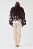Lopez Special Design Hacimli Dokulu Fur Jacket - Chocolate - Milano Calvino image 8