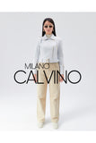 Genuine Leather White Leather Jacket - Milano Calvino