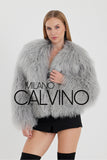 Gerçek Tibet Furü Women’s Jacket - Grey - Milano Calvino image 3