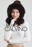 Noelle Knitted Fur Trimmed Luxury Beanie – Çift Ponponlu TaYellowm - Dark Brown - Milano Calvino image 5